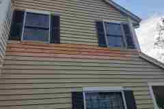 Exterior carpentry painting transformation by Two-Day Painting in Waukesha, Wisconsin.